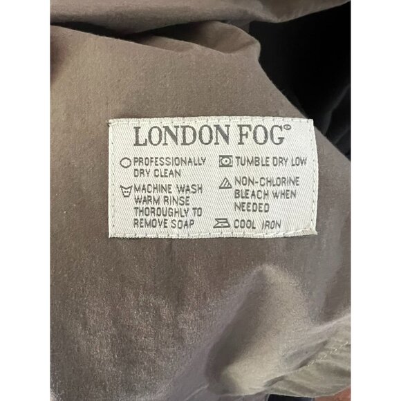 London Fog Men’s Trench Coat 46 Regular Tan Classic Belted Double Breasted - Picture 4 of 6